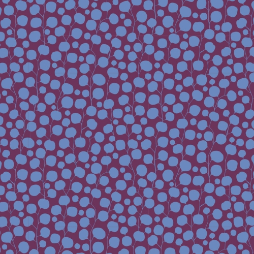 Tilda Patchwork Stoff Baumwolle - Hibernation - Eucalyptus-Eggplant